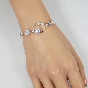 Silver Tone Hello Kitty Bracelet